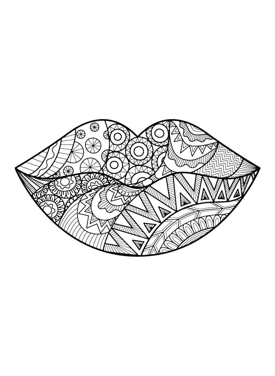 lip coloring pages printable jpg