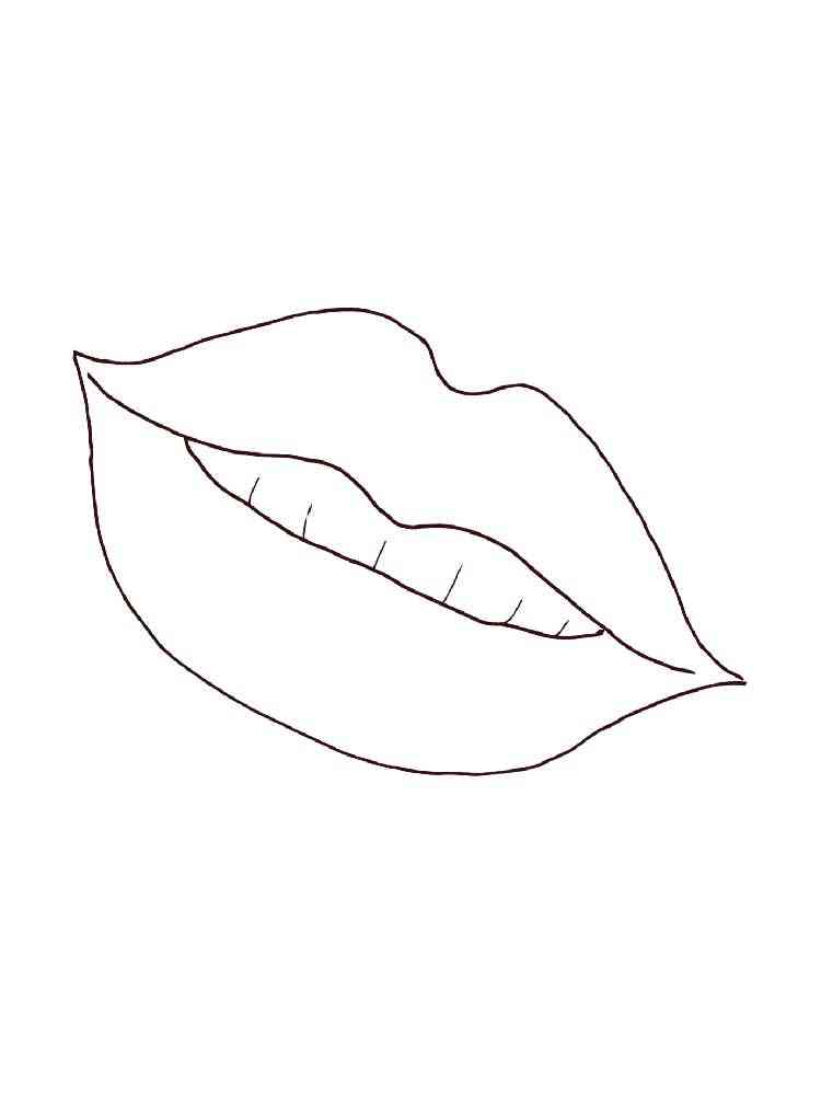 lip coloring pages printable jpg