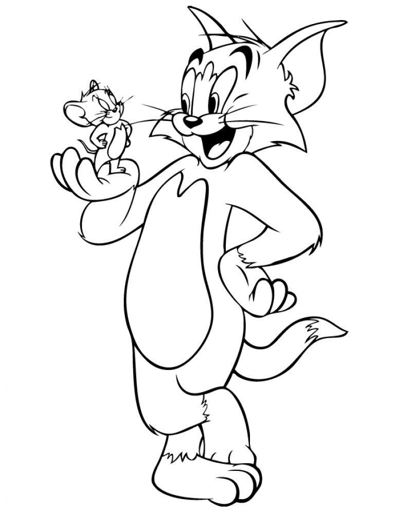 30 Tom And Jerry Coloring Pages for Kids Printable 27