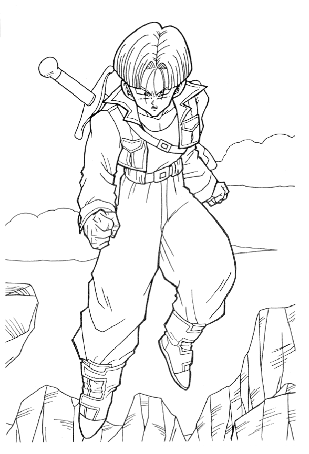 action packed dragon ball z coloring pages printable jpg