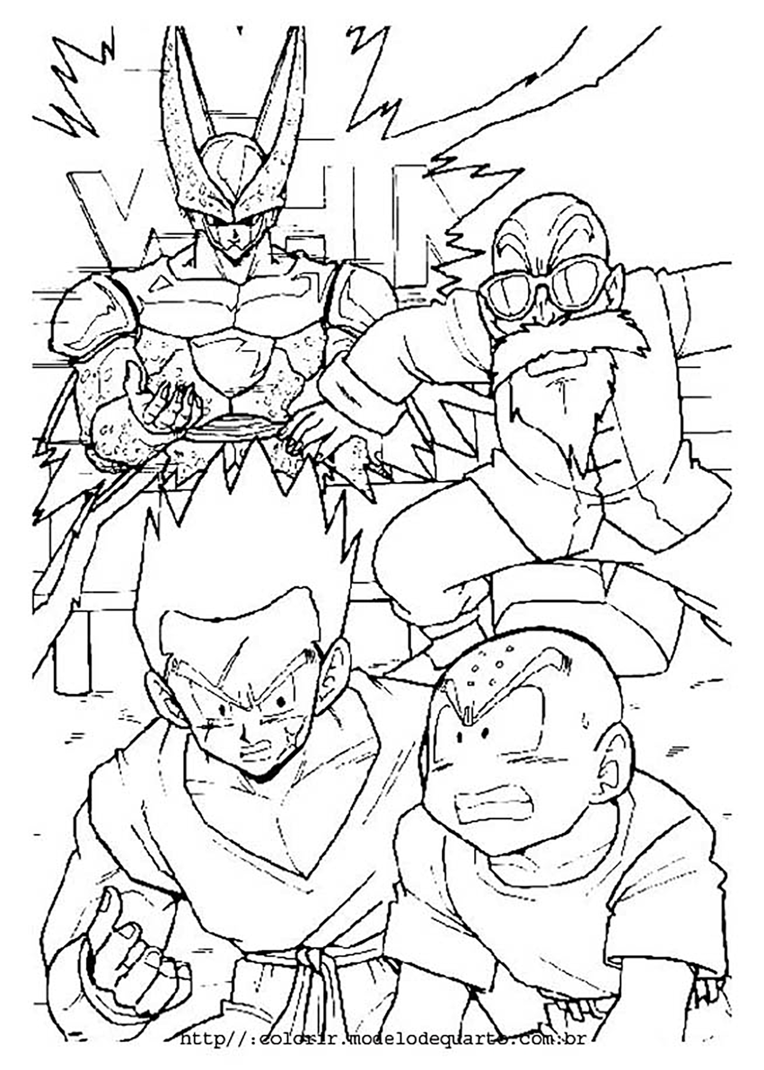 action packed dragon ball z coloring pages printable jpg