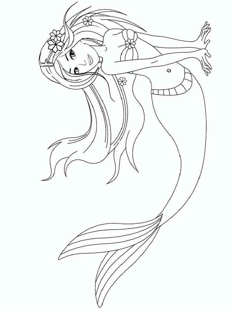 detailed printable mermaid coloring pages for kids printable jpg