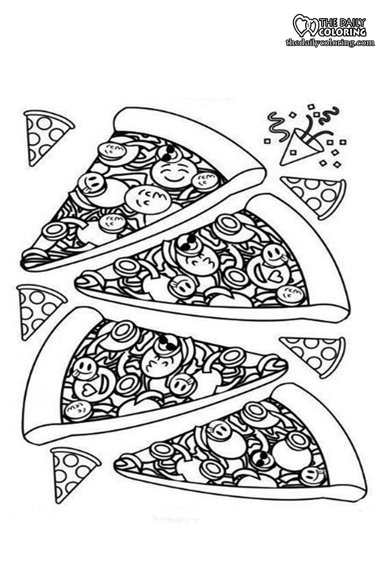 tasty food truck coloring page printable jpg