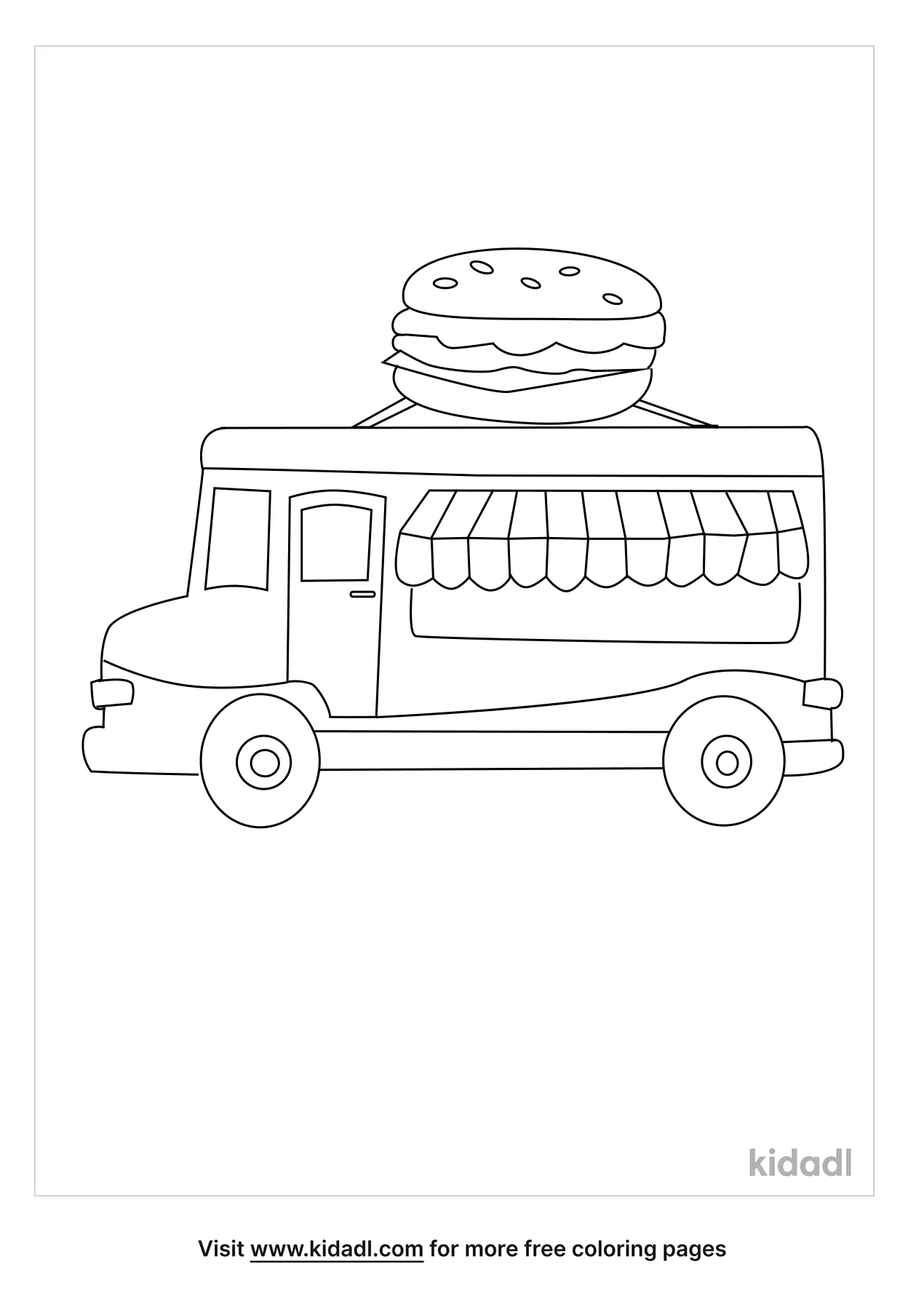 31 Tasty Food Truck Coloring Page Printable 25