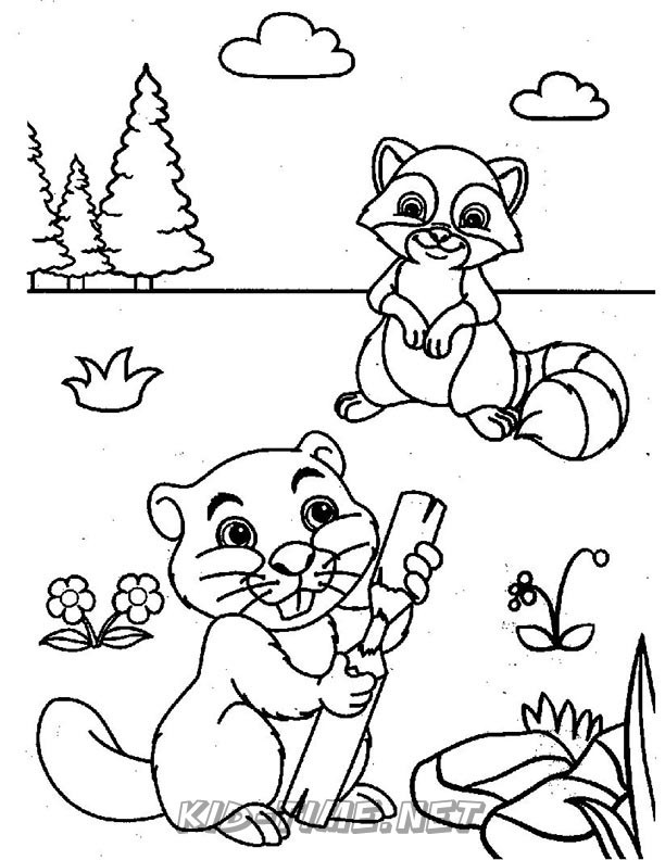 busy beaver coloring pages printable jpg