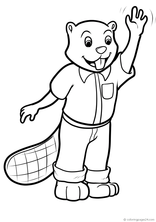 busy beaver coloring pages printable jpg