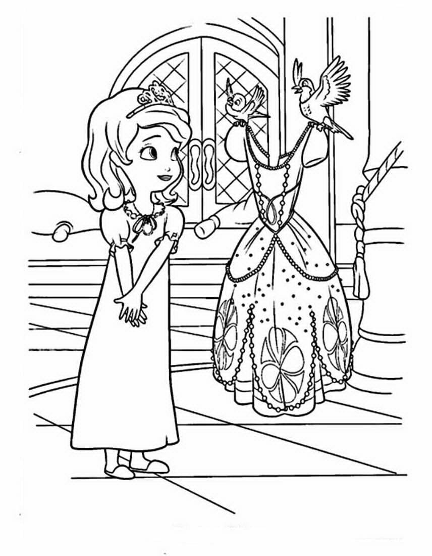 charming sofia the first coloring pages printable jpg