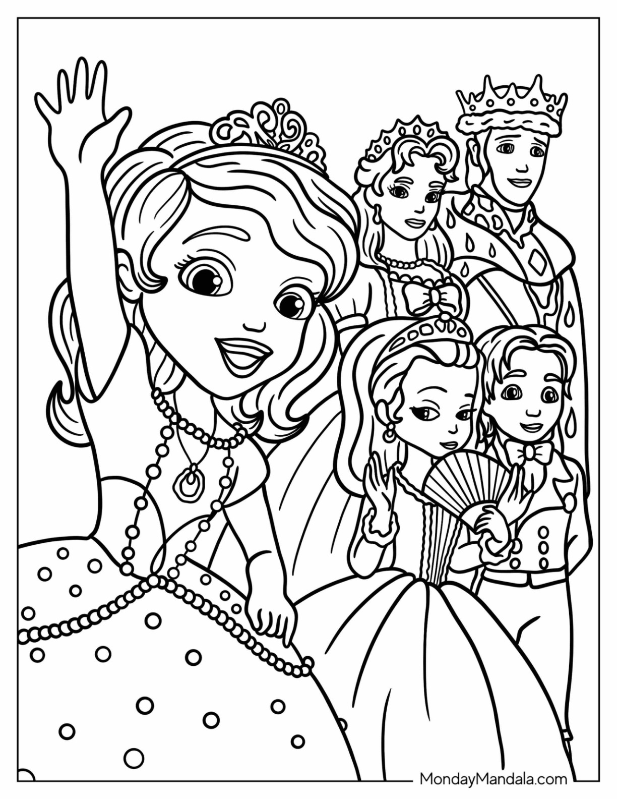 charming sofia the first coloring pages printable jpg