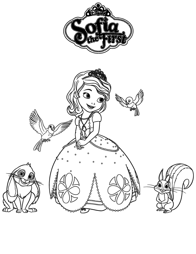 32 Charming Sofia the First Coloring Pages Printable 2