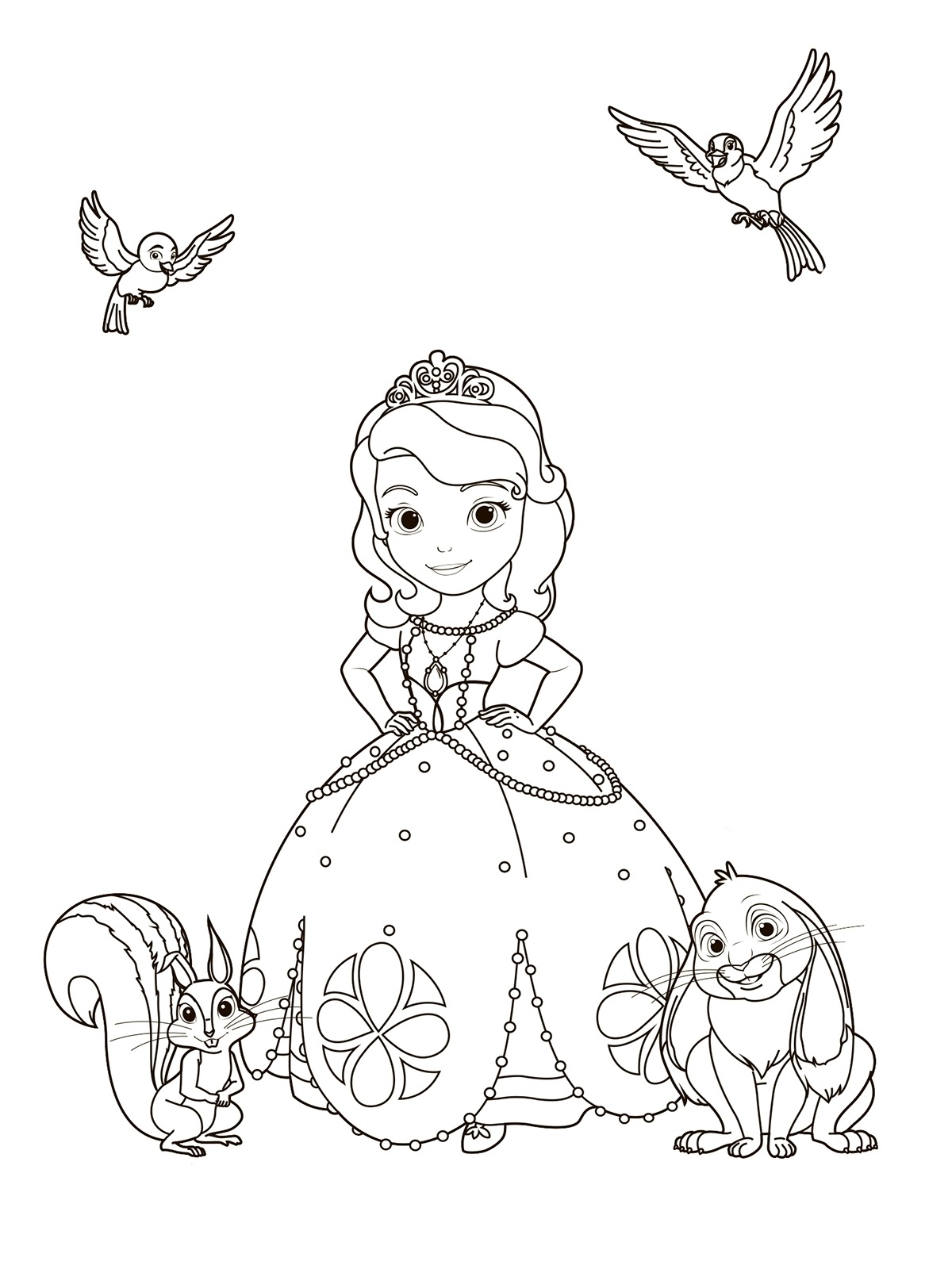 charming sofia the first coloring pages printable jpg