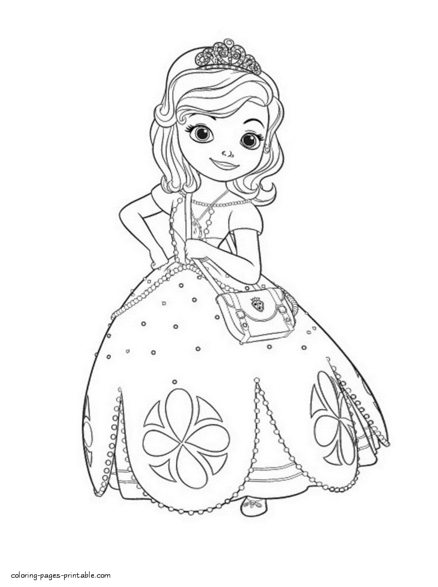 charming sofia the first coloring pages printable jpg