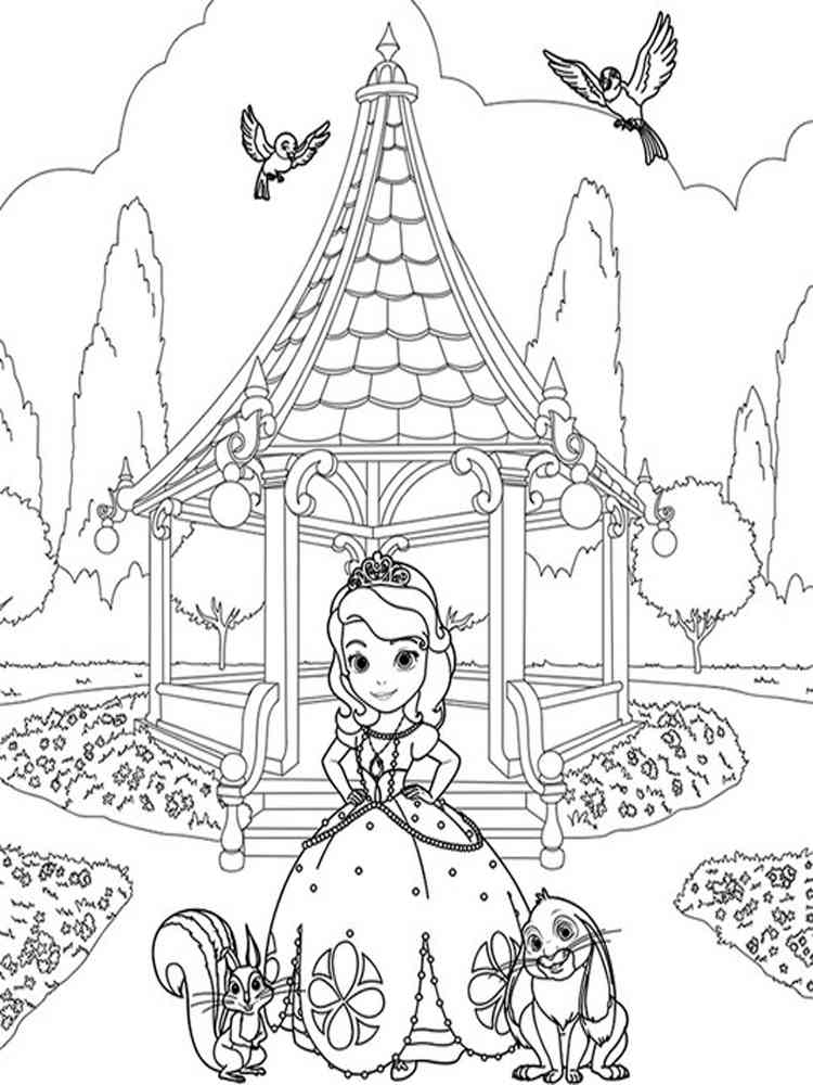 charming sofia the first coloring pages printable jpg