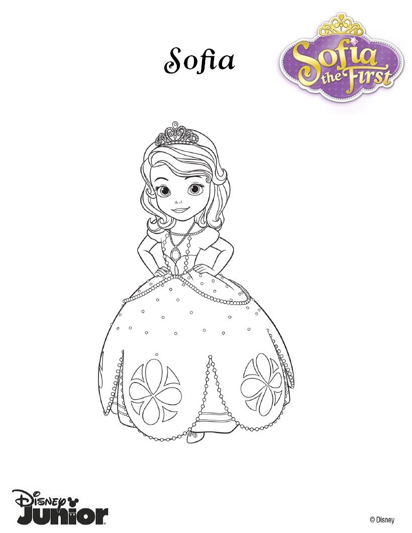 charming sofia the first coloring pages printable jpg