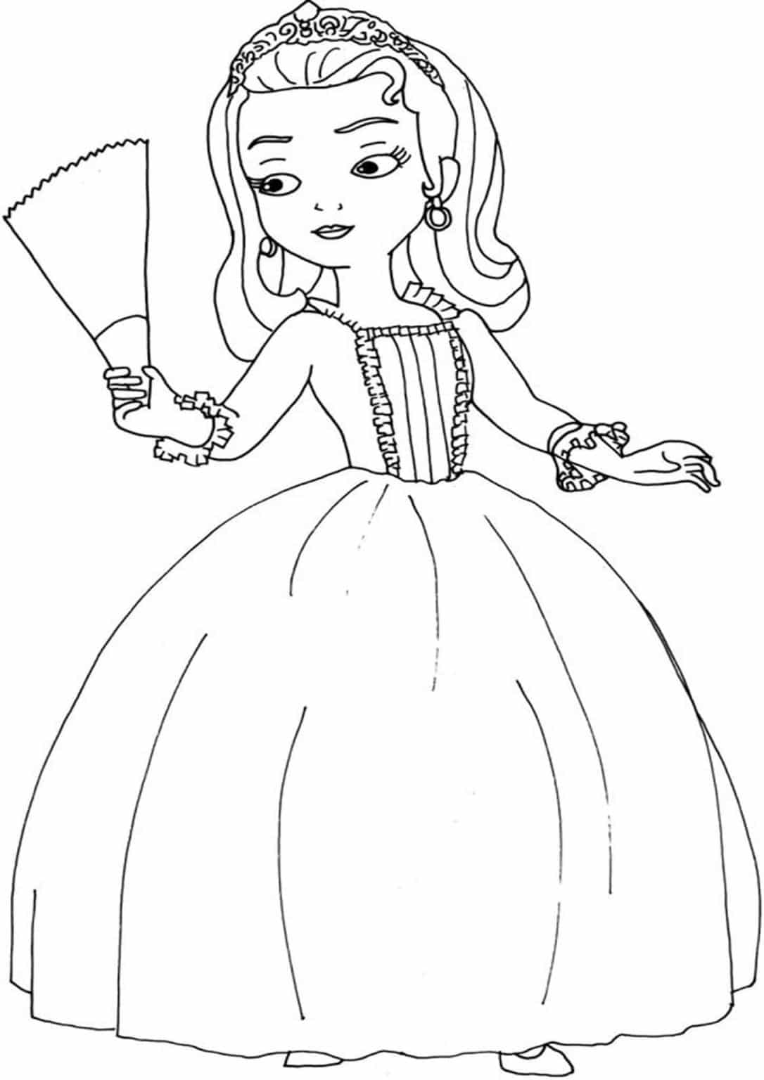 charming sofia the first coloring pages printable jpg