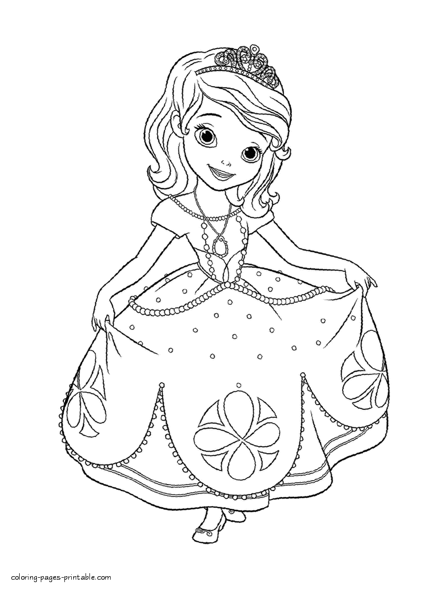 charming sofia the first coloring pages printable jpg