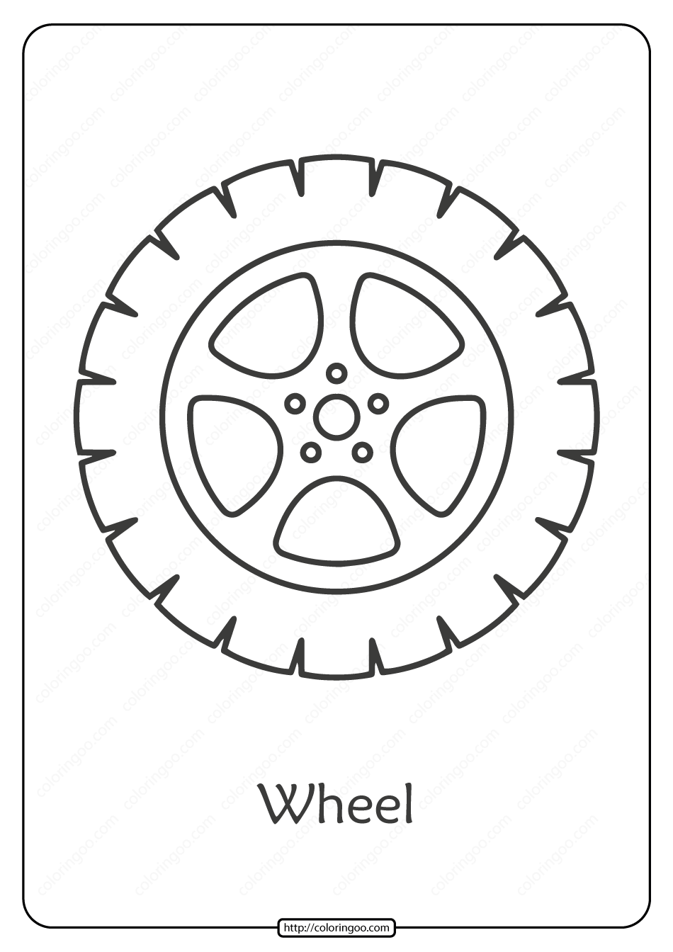 durable tire coloring page printable jpg