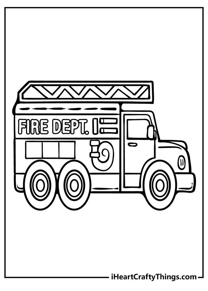 brave fire truck coloring pages printable jpg