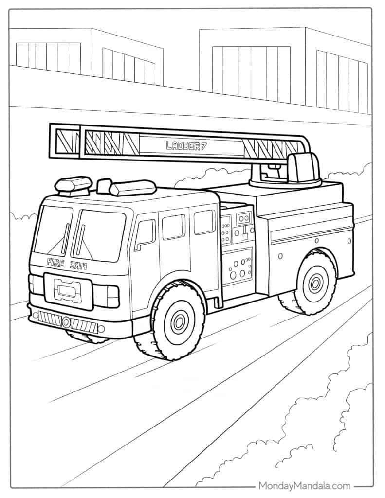 brave fire truck coloring pages printable jpg