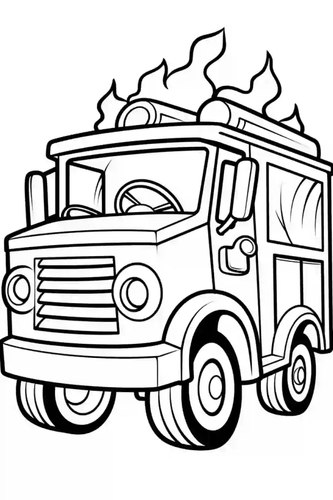 brave fire truck coloring pages printable jpg