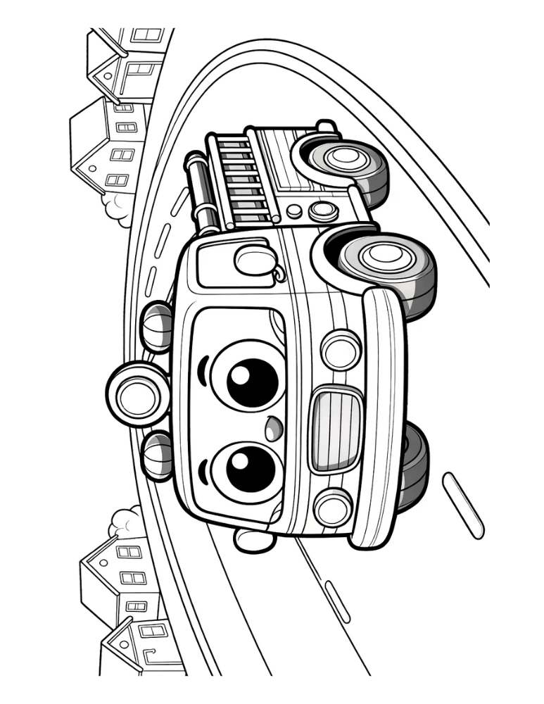 brave fire truck coloring pages printable jpg