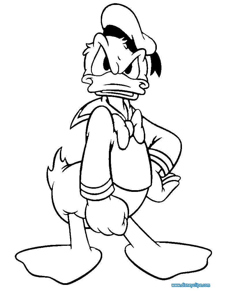 donald duck coloring pages printable jpg