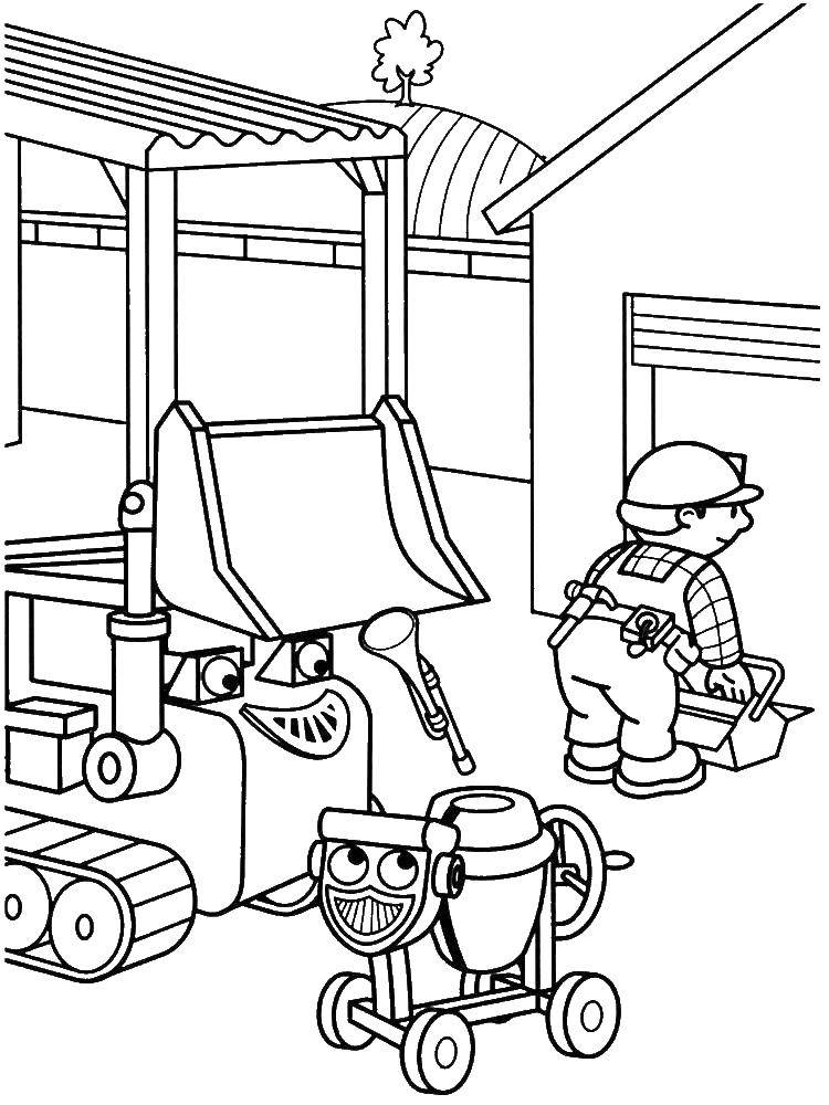 industrious construction worker coloring pages printable jpg