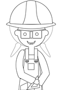 industrious construction worker coloring pages printable jpg