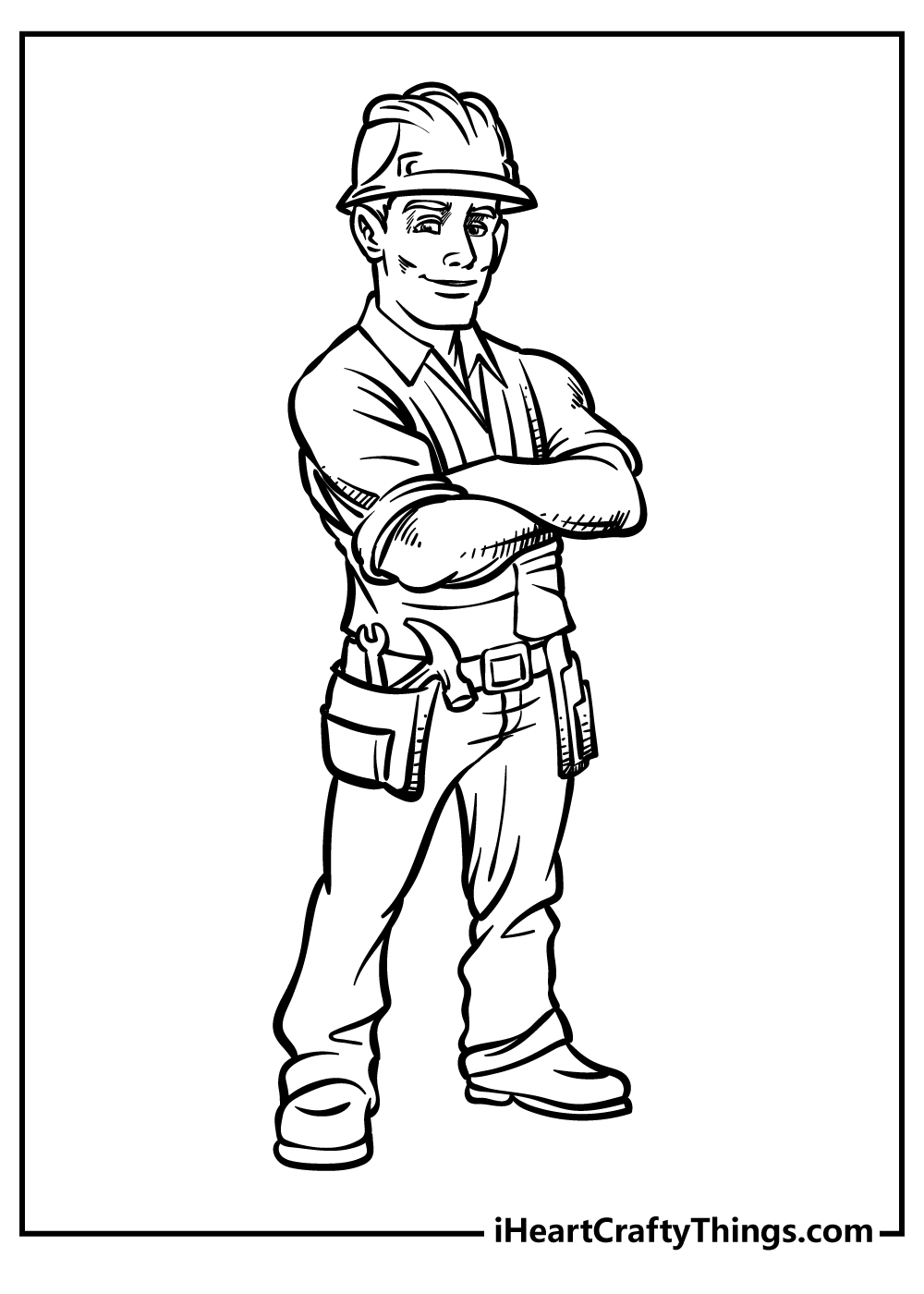 industrious construction worker coloring pages printable jpg