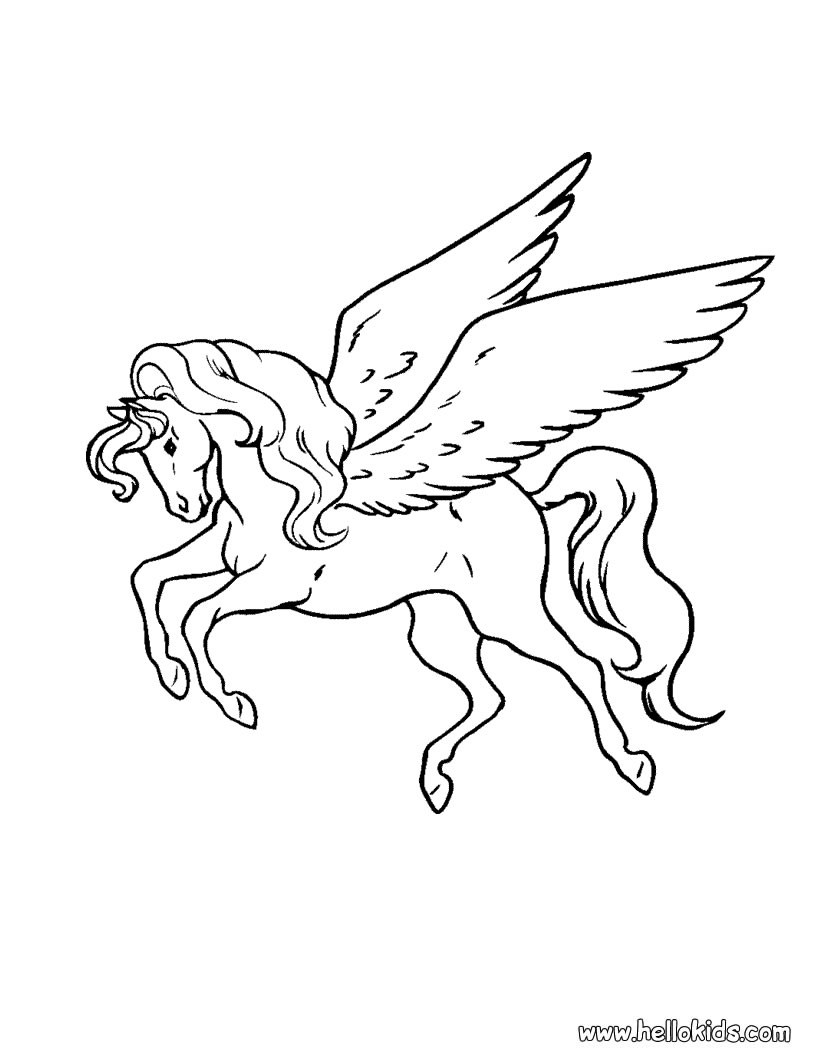 magical pegasus coloring pages printable jpg