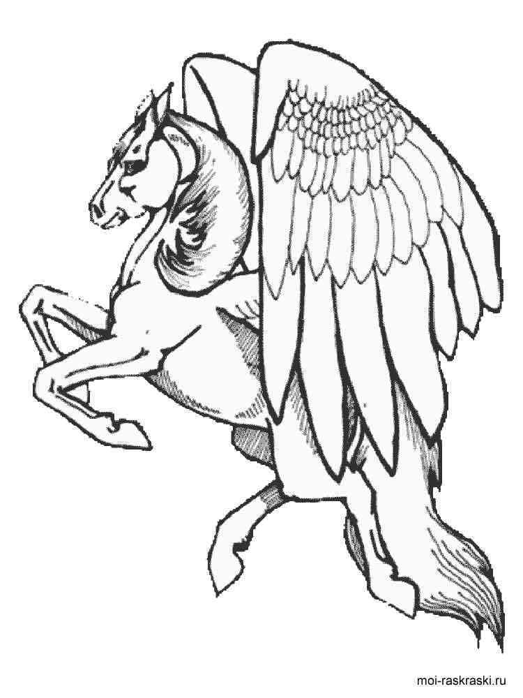 magical pegasus coloring pages printable jpg