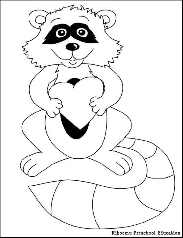 raccoons coloring pages printable jpg