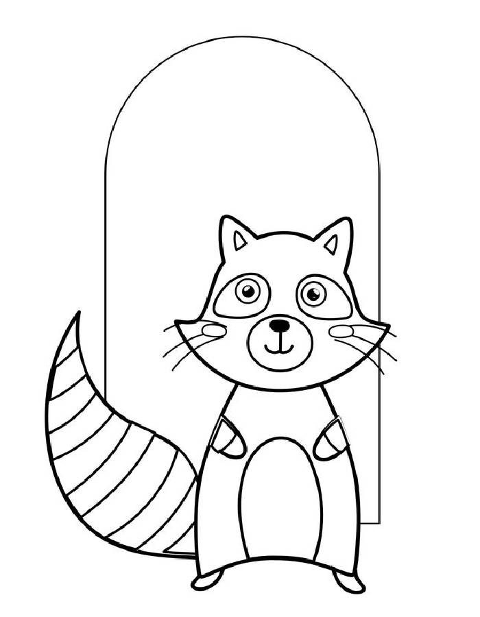 raccoons coloring pages printable jpg