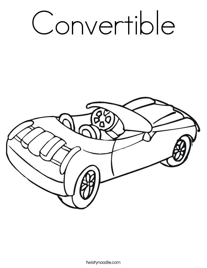 convertible car coloring pages printable jpg