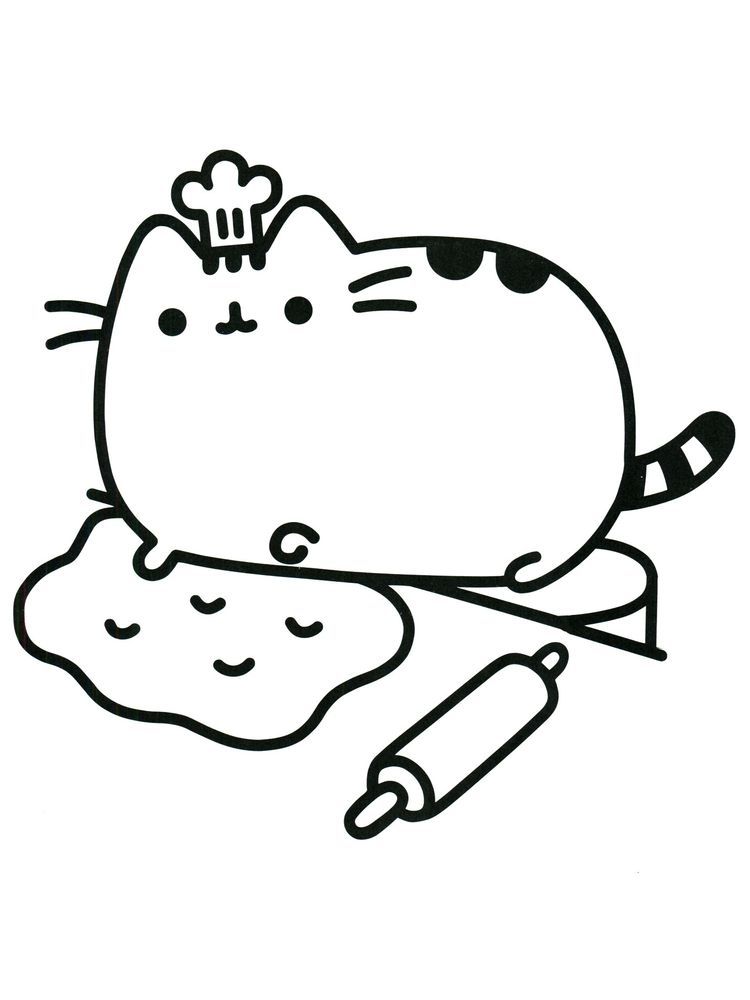 cute cartoon cat coloring pages printable jpg