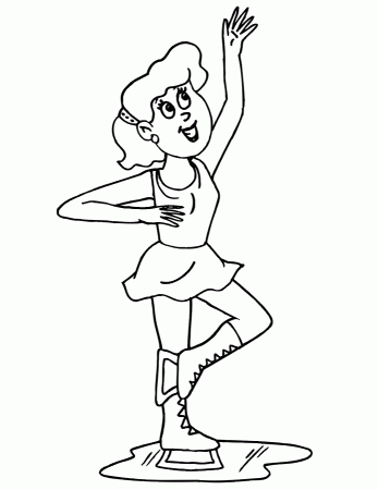 graceful ice skating coloring pages printable jpg