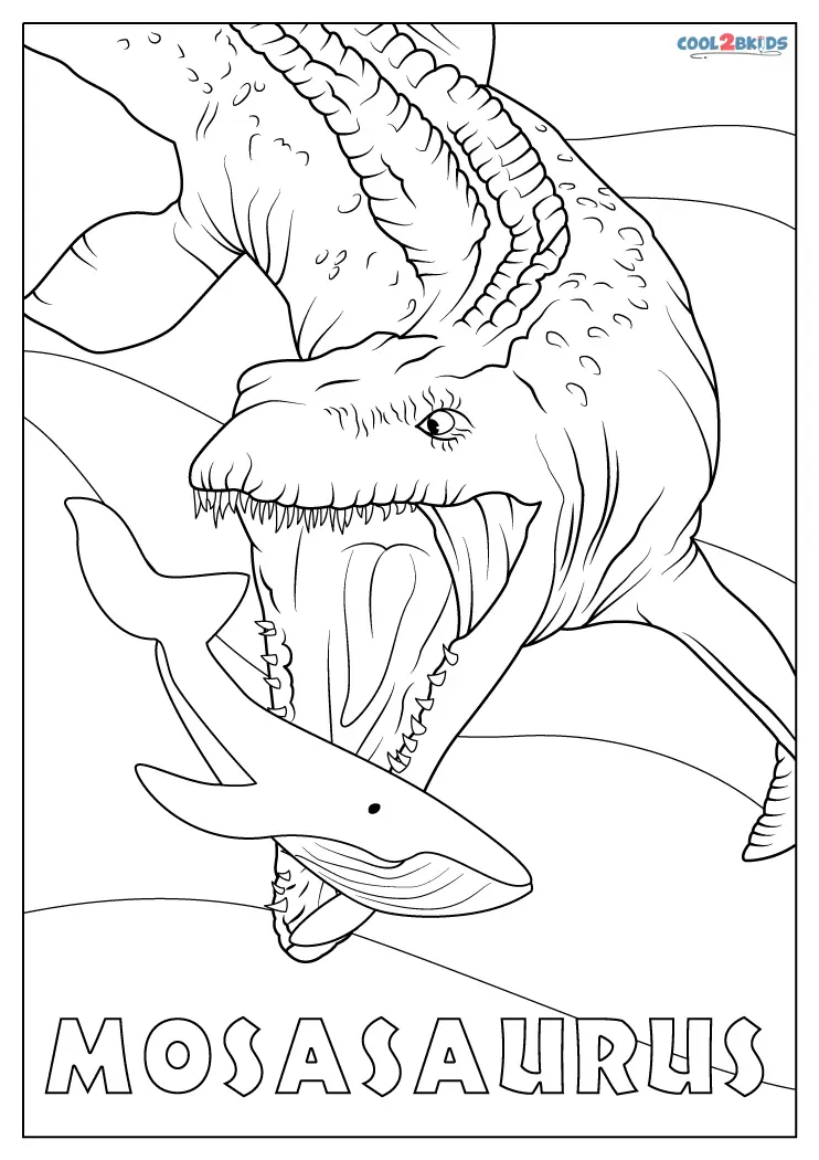 majestic mosasaur coloring pages printable jpg