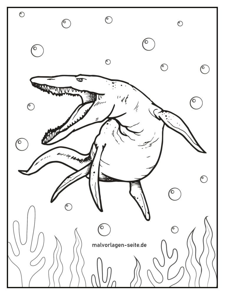 majestic mosasaur coloring pages printable jpg