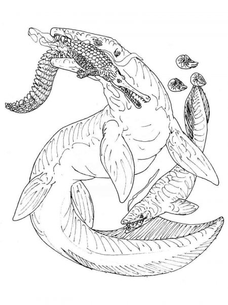 majestic mosasaur coloring pages printable jpg