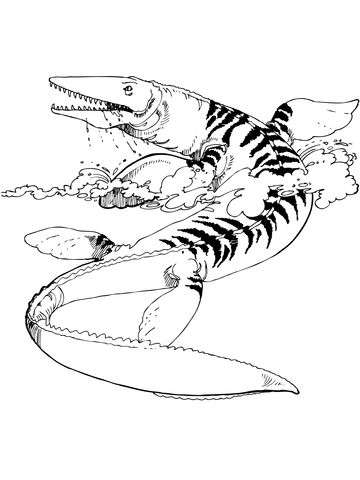 majestic mosasaur coloring pages printable jpg