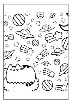 pusheen coloring pages printable jpg