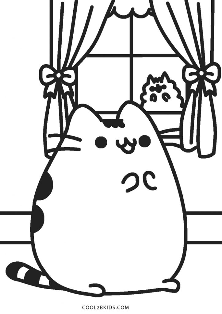 pusheen coloring pages printable jpg