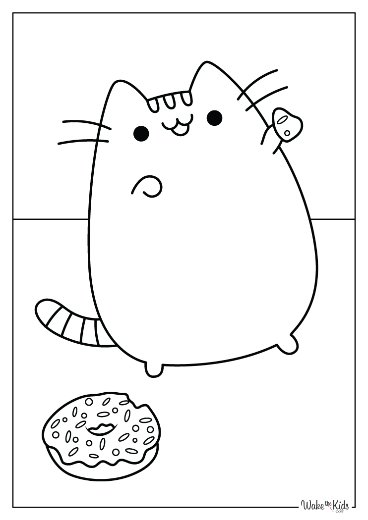 pusheen coloring pages printable jpg