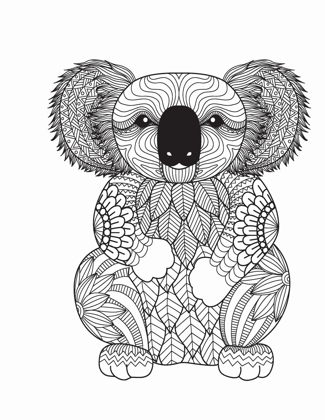 realistic animals coloring book printable jpg