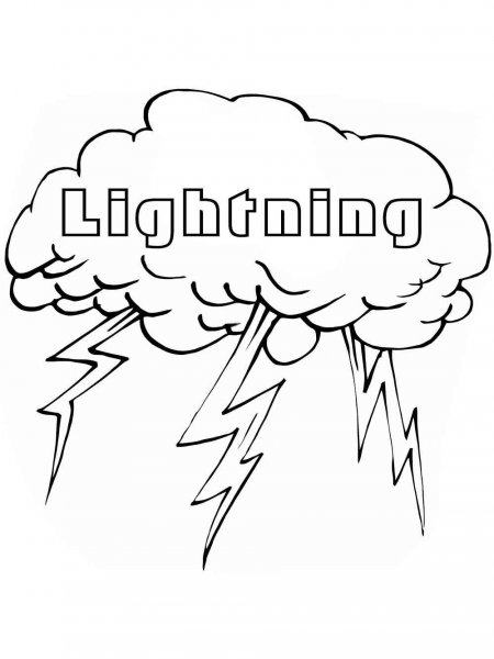 striking lightning coloring page printable jpg