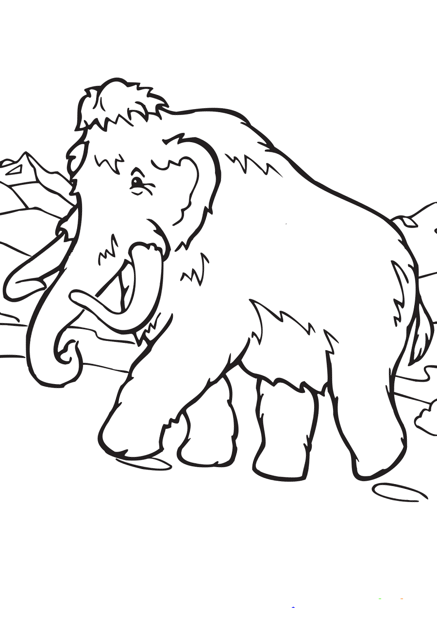 woolly mammoth coloring pages printable jpg