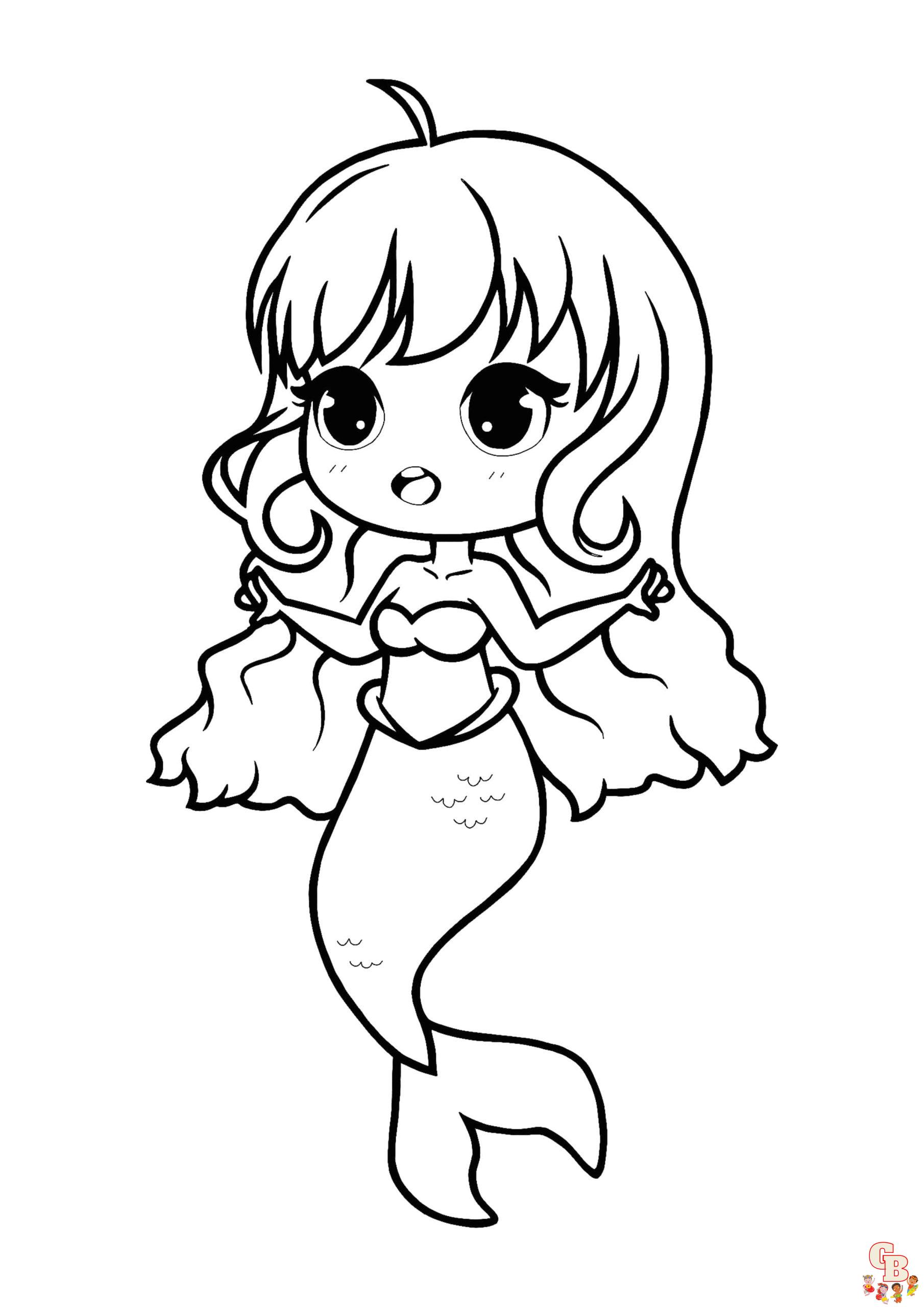 cute little mermaid coloring pages printable jpg