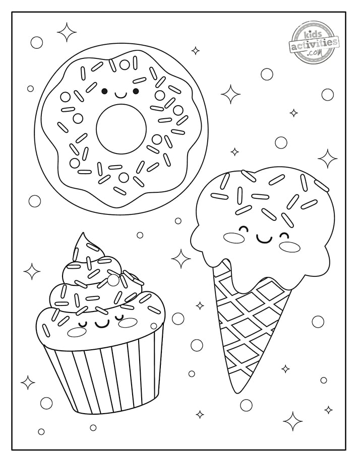 35 Delicious Food Coloring Pages Printable 3