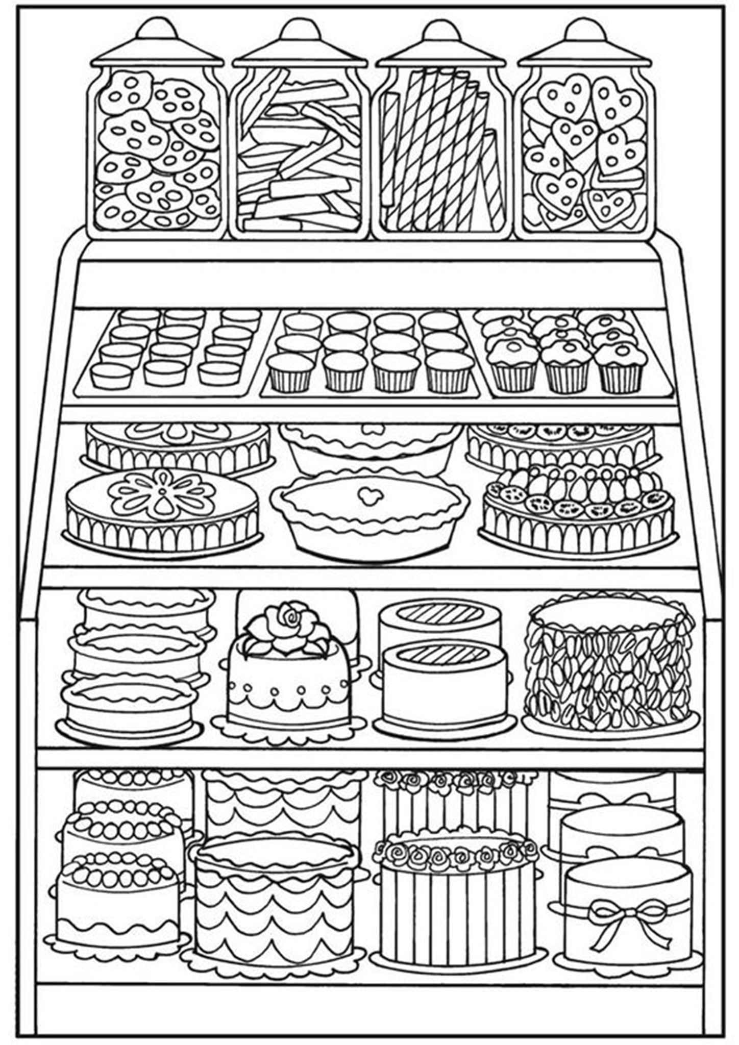 delicious food coloring pages printable jpg