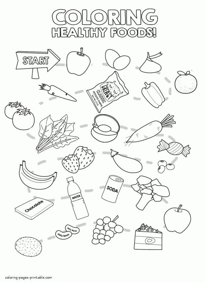 delicious food coloring pages printable jpg