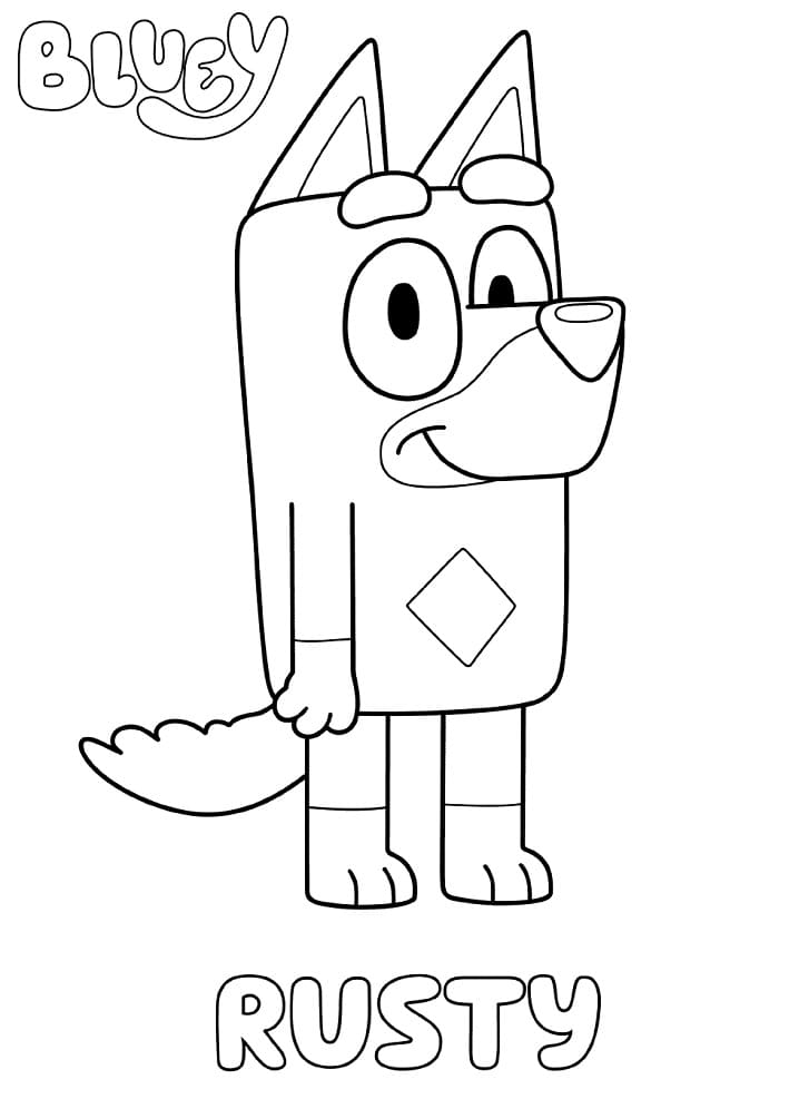 adorable bluey coloring pages printable jpg